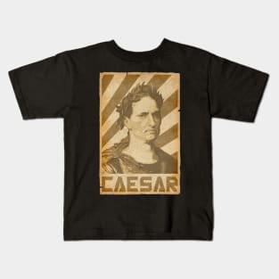 Julius Caesar Retro Propaganda Kids T-Shirt